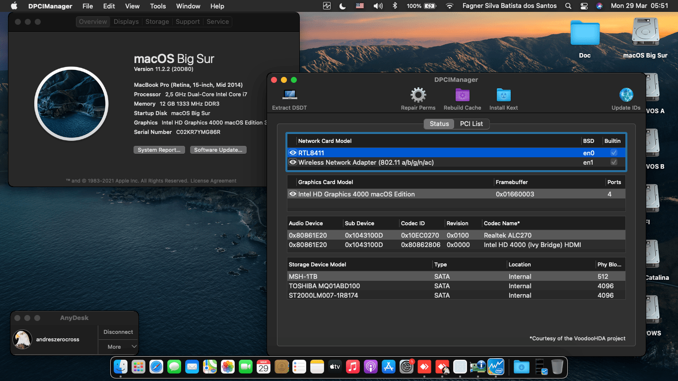Success Hackintosh macOS Mojave 10.14.5 Build 18F132 at Asus A46CB-WX230H